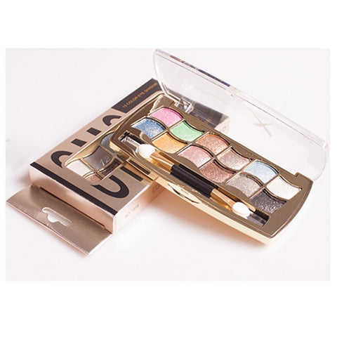 Naked Glittery 12 Color Eyeshadow Palette with Brush