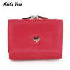 Manka Vesa Three fold wallet female short paragraph 2016 new Korean students love small purse Purse