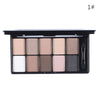 Professional Makeup Brand 10 Warm Color Matte Eyeshadow Palette Neutral Nude Eye Shadow Cosmetic Palette maquiagem With Brush
