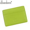 10 Colour Ultra-thin Card Holder Mini wallets small Genuine Leather purse real leather Card Case With 4 Slots Fashion Style New