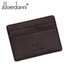 10 Colour Ultra-thin Card Holder Mini wallets small Genuine Leather purse real leather Card Case With 4 Slots Fashion Style New