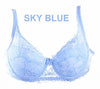 Hot sales! Women Ultrathin Intimates Sexy Lace Bra Girl's 3/4 Cup Brassiere Underwear 70-90 B Cups Lingerie Free Shipping H072