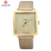 JULIUS Quartz Brand Lady Watches Women Luxury Rose Gold Antique Square Casual Leather Dress Wrist watch Relogio Feminino Montre