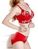 Luxury New Deep V New brand sexy big size push up bra set floral lace women underwear bra set