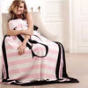 Spring Fall Brand VS Secret Pink Coral Fabric Polar Blankets Beach towel 150 * 130 cm bed Flannel Article Victoria small Manta