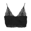 Lace Bralette Zip Brandy Melville Deep V Neck Crop Tops Camisoles Strappy Bralet Bustier Halter Crochet Women Bra 2016 Summer