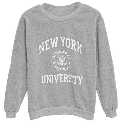 New Harajuku Women Hoodies Sweatshirts Letters Printed Casual Pullover Women Autumn Winter Fleece Sweatshirts Plus Size