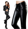 New spring pu leather pants womens Autumn 2016 fashion topshOP pencil trousers for woman ,Personalized Sexy for Women black